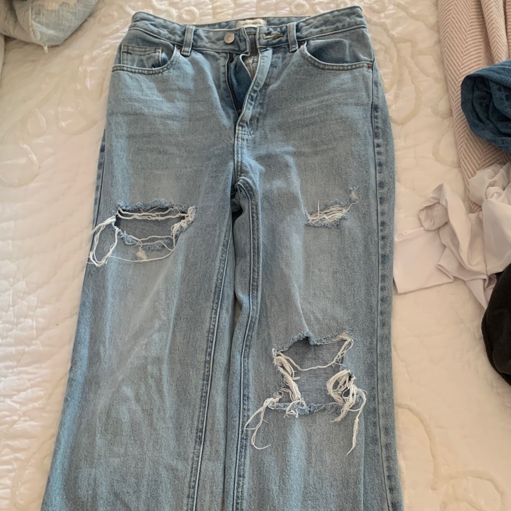 Pacsun Distressed Light Blue Jeans
